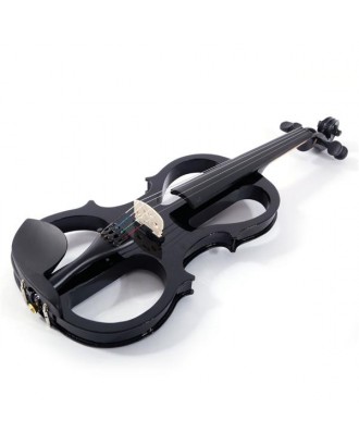 4/4 Electric Silent Violin   Case   Bow   Rosin  Headphone   Connecting Line V-0
