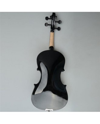 Tidyard 15 Acoustic Viola Wooden Viola Set with Case Bow Rosin Black 