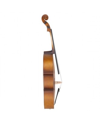 Waful Acoustic Cello Wood Color Beautiful Varnish Finishing，with Soft Case Bow Rosin and Bridge，Size 4/4 for Beginners or Student Cellist White 