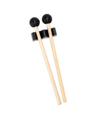 Glarry 10" 11-tone Steel Tongue Drum Stainless Steel Handpan Drum Empty Drum Portable Drum Pack Drumsticks   Black