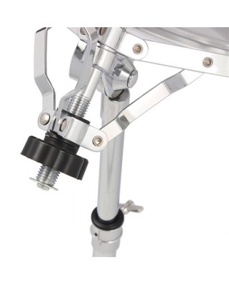 Chrome Plated Dumb Snare Drum Stand Tripod Silver