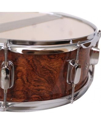 [US-W]Glarry 13 x 3.5" Snare Drum Poplar Wood Drum Percussion Set Tiger Stripes