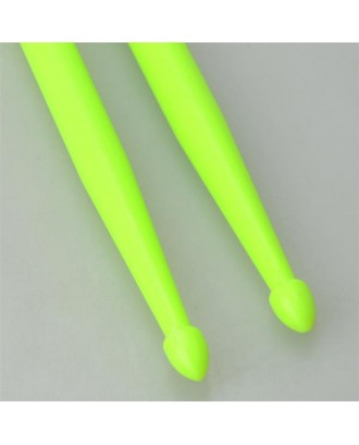 One Pair 5A Drumsticks Nylon Drum Sticks Light Green