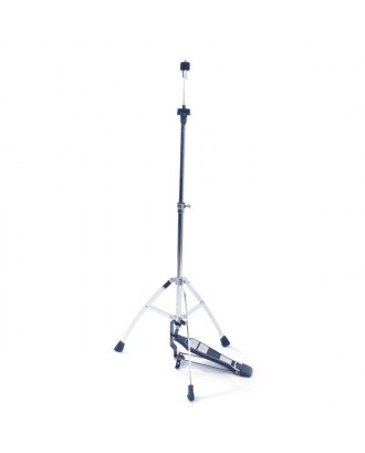 [US-W]Glarry Professional Pedal Control Style Hi-Hat Stand with Pedal Silver & Black