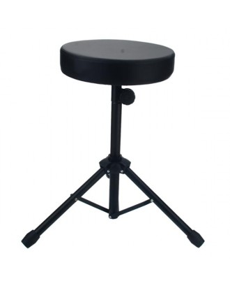 Glarry Non-adjustable Folding Percussion Drum Stool Round Seat