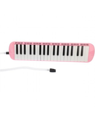 Glarry 37-Key Melodica with Mouthpiece & Hose & Bag Pink