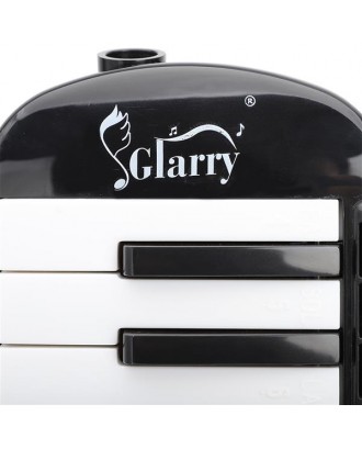 Glarry 37-Key Melodica with Mouthpiece & Hose & Bag Black