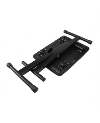 Glarry Adjustable Folding Piano Bench Stool Seat Black